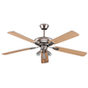 Decorative Ceiling Fan with White Fan Blade Metallic Black